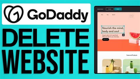 How to Delete a Website on GoDaddy